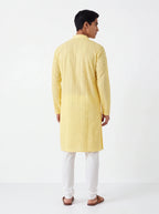 2108 - Yellow Kurta Set for Men