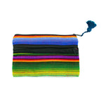 Hacienda 3 - Zipper Striped Boho Cosmetic Bag - Guatemala Bags La Vie Bien Hacienda 3 - Zipper Striped Boho Cosmetic Bag - Guatemala