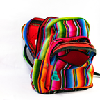 Hacienda Sarape Stripe Multicolor Backpack - Guatemala Bags La Vie Bien Hacienda Sarape Stripe Multicolor Backpack - Guatemala