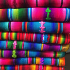 Hacienda Sarape Stripe Multicolor Backpack - Guatemala Bags La Vie Bien Hacienda Sarape Stripe Multicolor Backpack - Guatemala