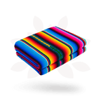 Hacienda Sarape Striped Colorful Blanket - Guatemala Decor La Vie Bien Hacienda Sarape Striped Colorful Blanket - Guatemala