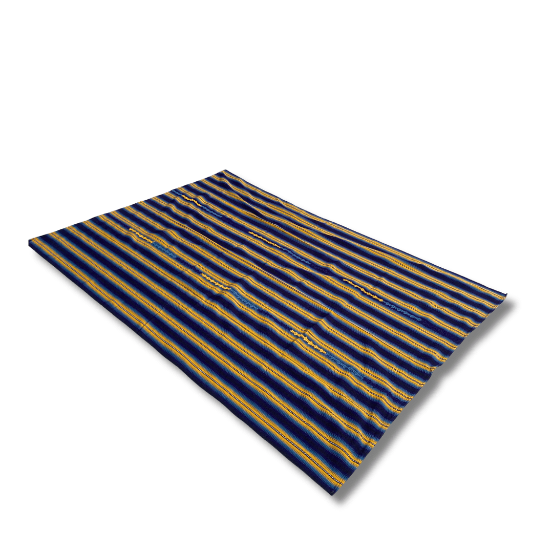 Hacienda Sarape Striped Colorful Blanket - Guatemala Decor La Vie Bien Hacienda Sarape Striped Colorful Blanket - Guatemala