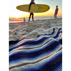 Hacienda Sarape Striped Colorful Blanket - Guatemala Decor La Vie Bien Hacienda Sarape Striped Colorful Blanket - Guatemala