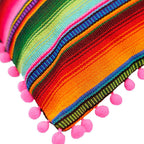 Hacienda Sarape Striped Colorful Pillow Cover Handwoven in Guatemala Decor La Vie Bien Hacienda Sarape Striped Colorful Pillow Cover Handwoven in Guatemala