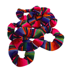 Hacienda Striped Multicolor Scrunchie - Guatemala Accessories La Vie Bien Hacienda Striped Multicolor Scrunchie - Guatemala