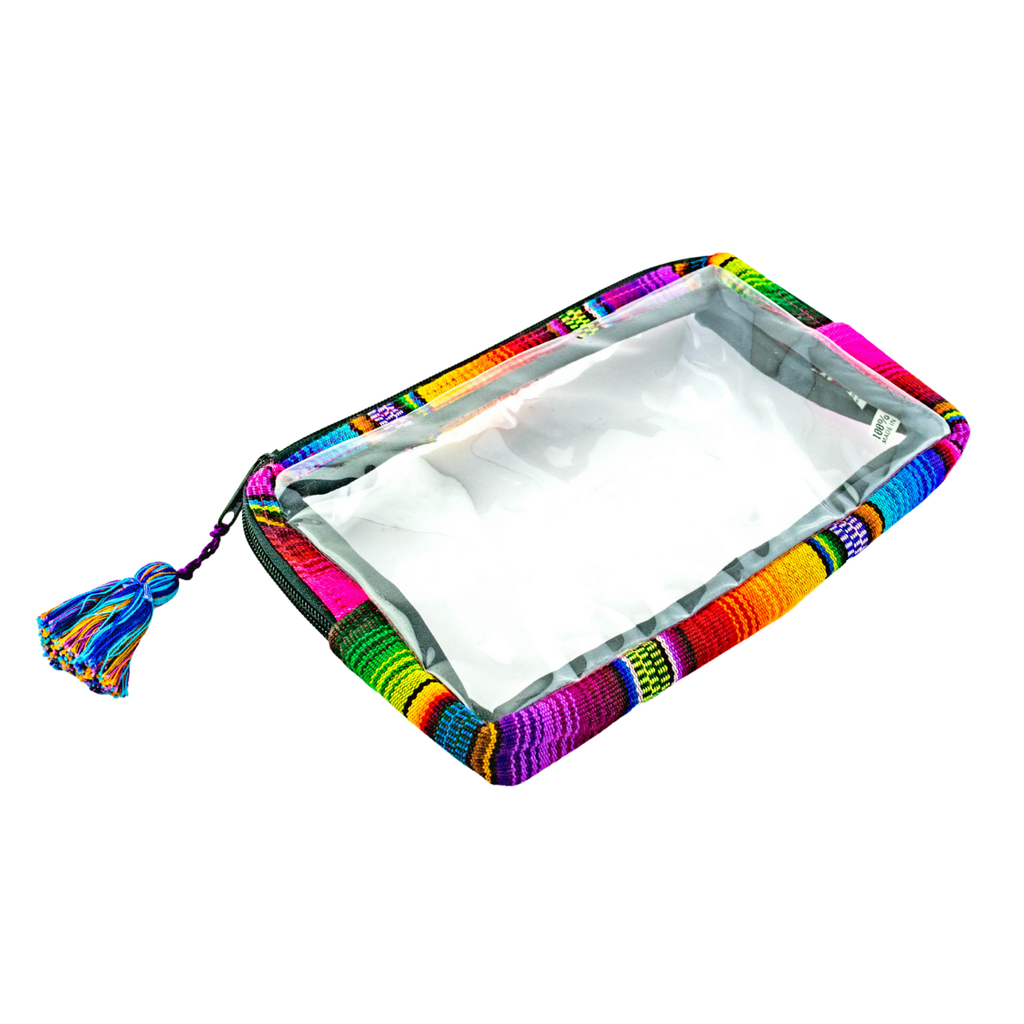 Hacienda Transparent Toiletry Travel Bag - Guatemala Bags La Vie Bien Hacienda Transparent Toiletry Travel Bag - Guatemala