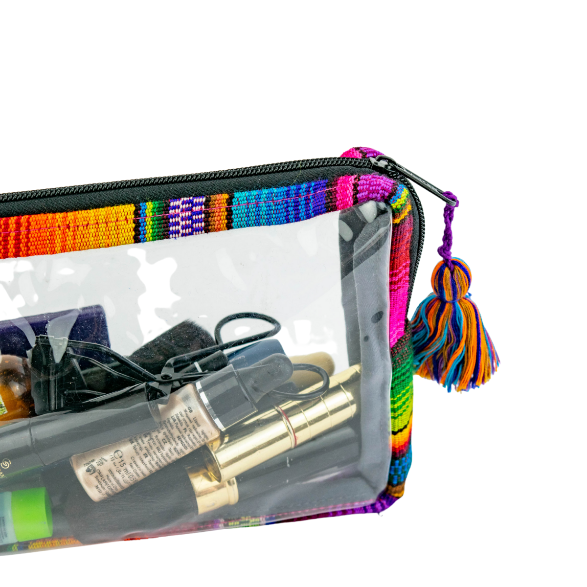 Hacienda Transparent Toiletry Travel Bag - Guatemala Bags La Vie Bien Hacienda Transparent Toiletry Travel Bag - Guatemala