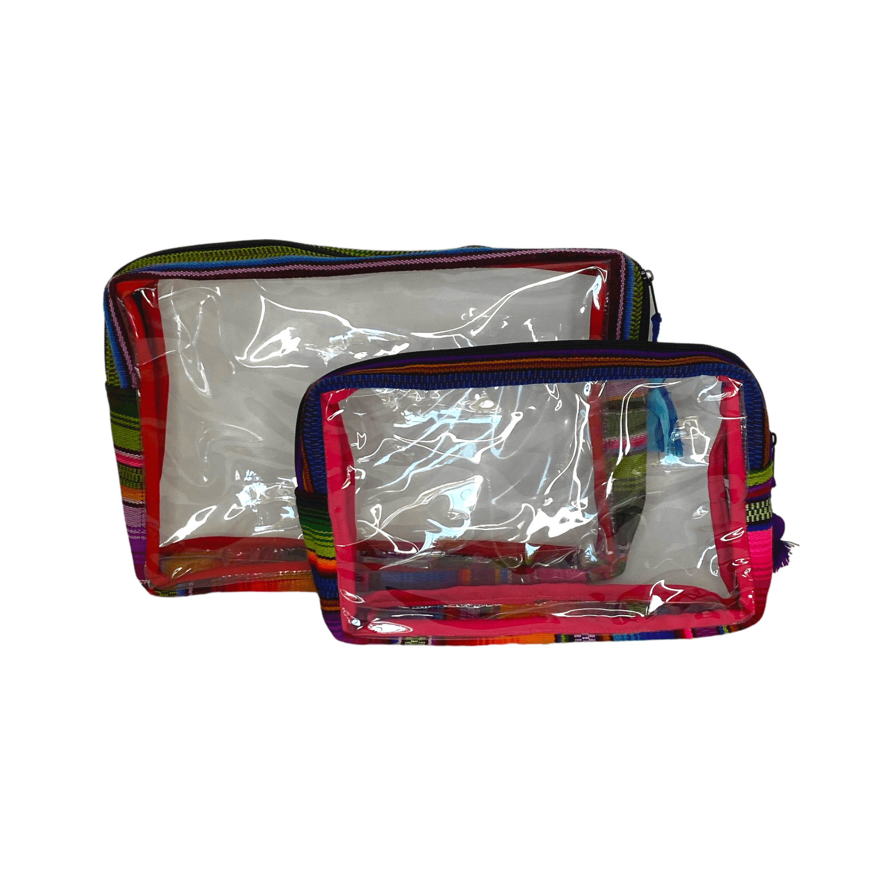 Hacienda Transparent Toiletry Travel Bag - Guatemala Bags La Vie Bien Hacienda Transparent Toiletry Travel Bag - Guatemala