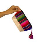 Hacienda Vegan Leather Cosmetic Bag - Guatemala Bags La Vie Bien Hacienda Vegan Leather Cosmetic Bag - Guatemala