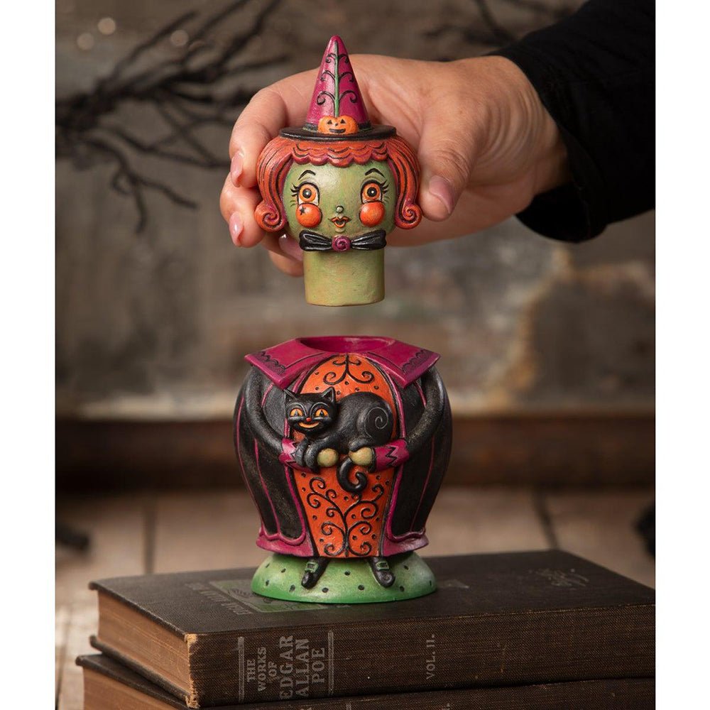 Hagatha and Jack Spooks Jar by Johanna Parker for Bethany Lowe Designs Seasonal & Holiday Decorations La Vie Bien Hagatha and Jack Spooks Jar by Johanna Parker for Bethany Lowe Designs