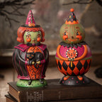 Hagatha and Jack Spooks Jar by Johanna Parker for Bethany Lowe Designs Seasonal & Holiday Decorations La Vie Bien Hagatha and Jack Spooks Jar by Johanna Parker for Bethany Lowe Designs
