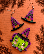 Hagatha's Hat Earrings by Johanna Parker x Lipstick & Chrome Earrings La Vie Bien Hagatha's Hat Earrings by Johanna Parker x Lipstick & Chrome