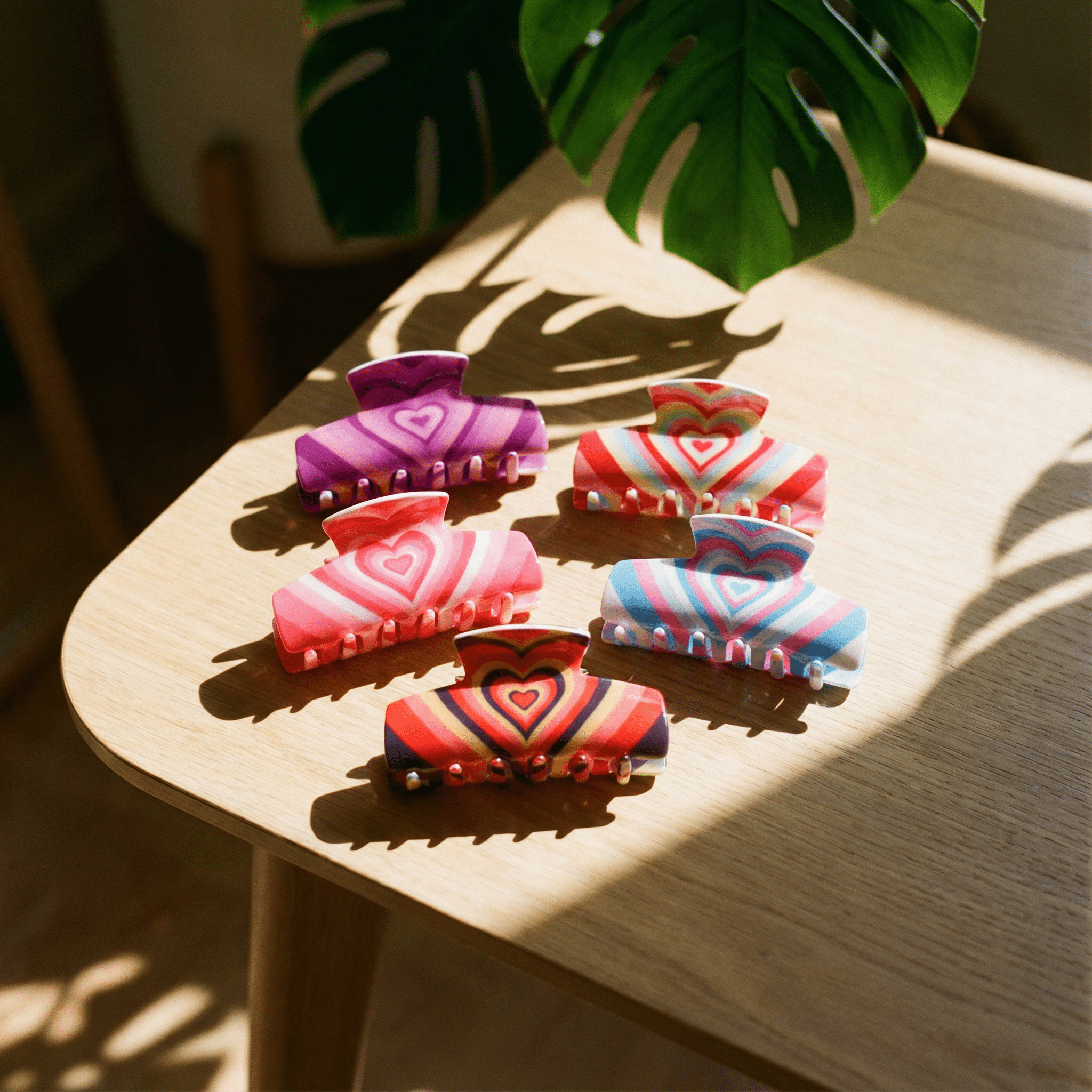 Hair Clip Gift Box | Groovy 70s Hair Claw Clips Set of 5 Hair Clip La Vie Bien Hair Clip Gift Box | Groovy 70s Hair Claw Clips Set of 5