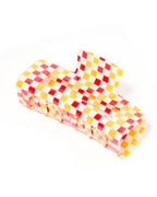 Hair Clip - Harper Red and Gold Checkered