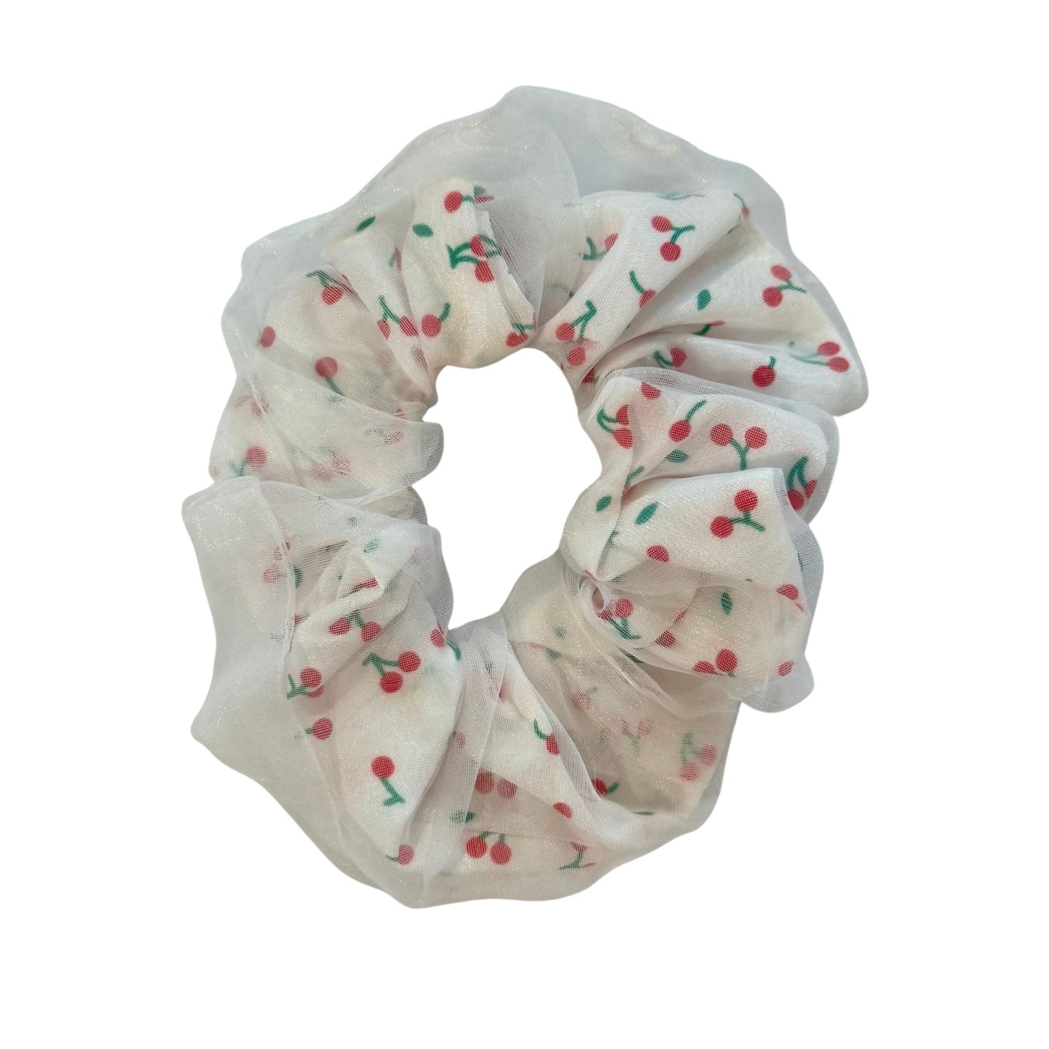Hair Scrunchie - Cherry Hair Accessories La Vie Bien Hair Scrunchie - Cherry