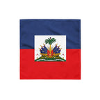 Haiti Flag Bandana All-Over Print Bandana La Vie Bien Haiti Flag Bandana