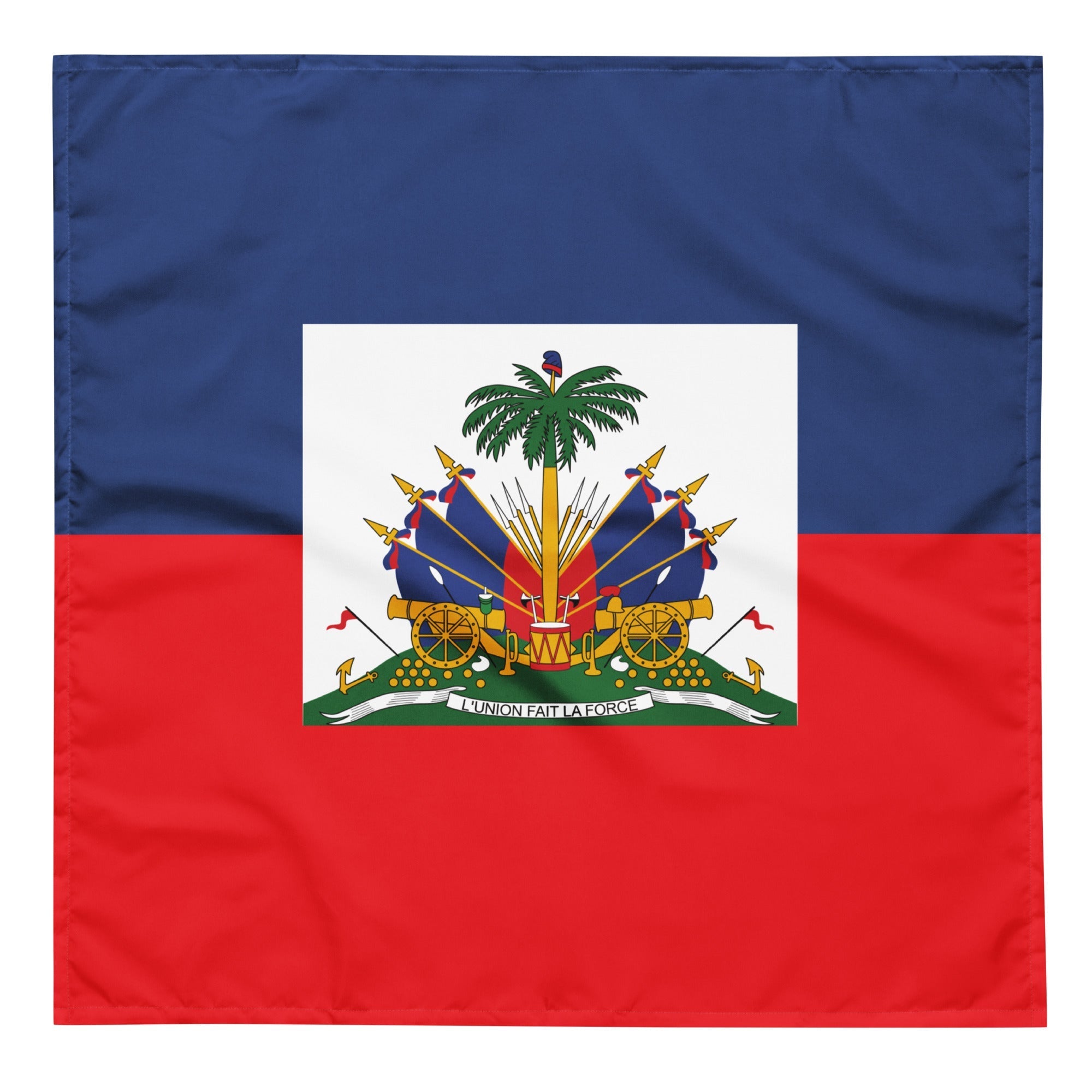 Haiti Flag Bandana All-Over Print Bandana La Vie Bien Haiti Flag Bandana