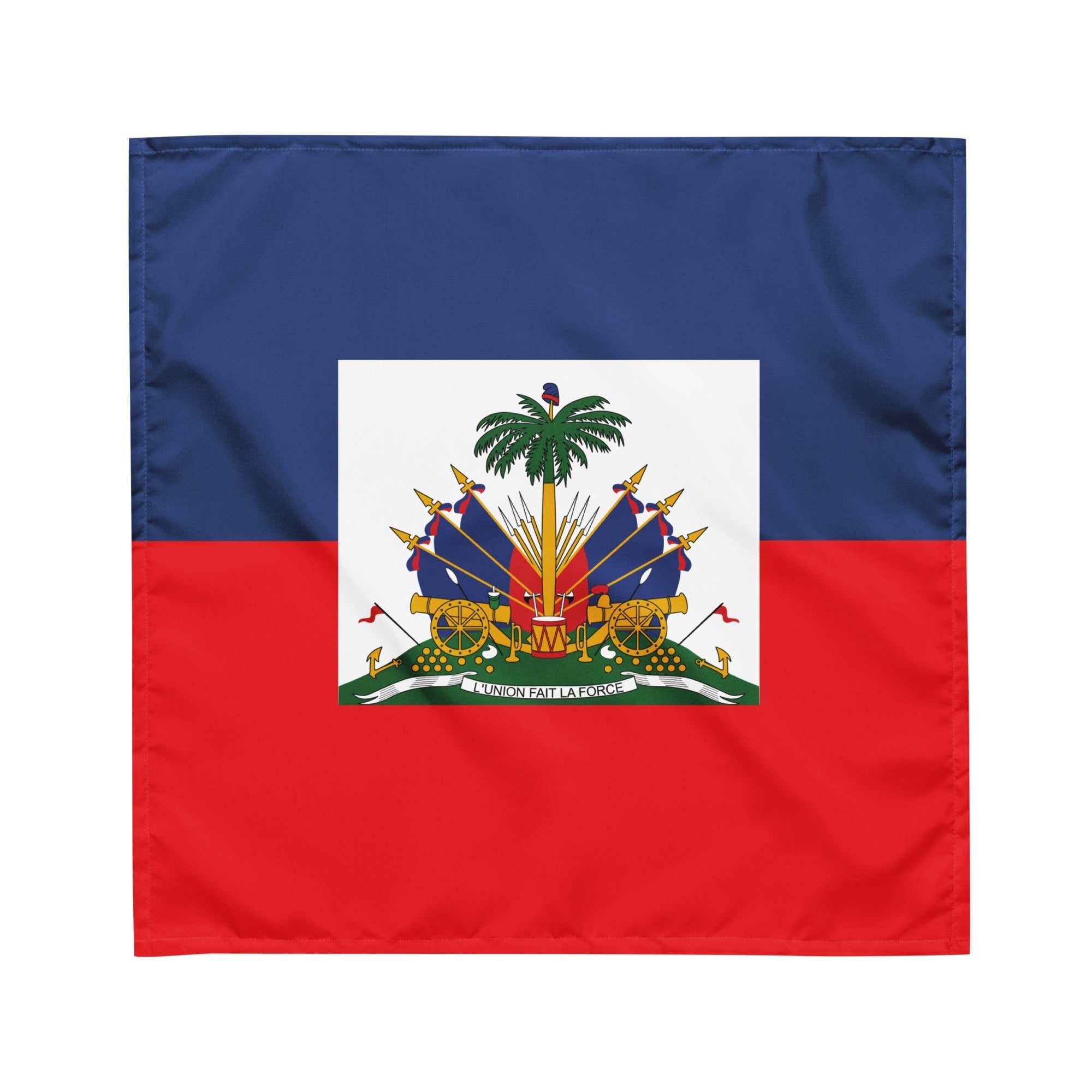 Haiti Flag Bandana All-Over Print Bandana La Vie Bien Haiti Flag Bandana