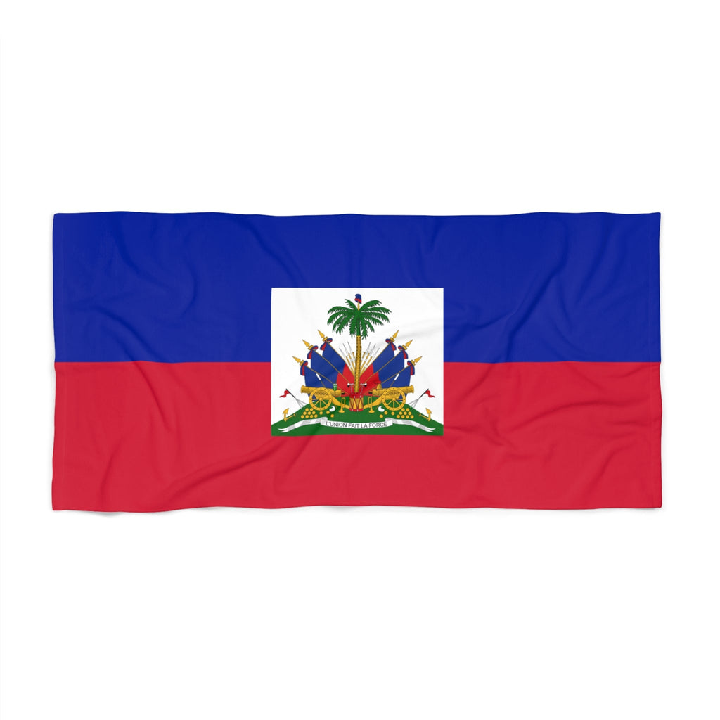 Haiti Flag Beach Towel | Quality & Long Lasting - 2 Sizes | Haitian Pride | Gift for Haitians Home Decor La Vie Bien Haiti Flag Beach Towel | Quality & Long Lasting - 2 Sizes | Haitian Pride | Gift for Haitians