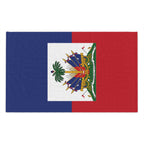 Haiti Flag Rally Towel Rally Towel La Vie Bien Haiti Flag Rally Towel