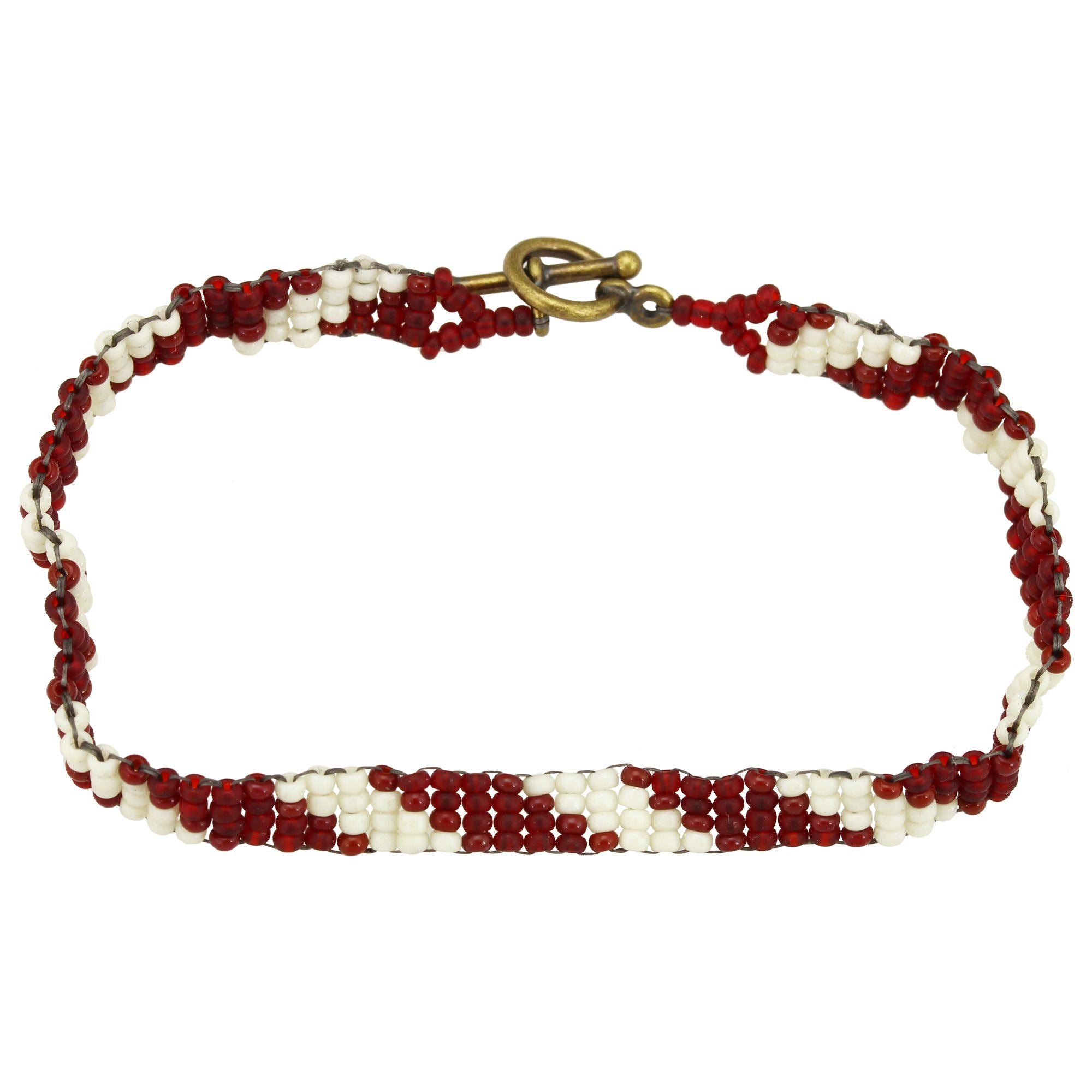 Haitian Bead Weaver Earth Tone Bracelet Bracelets - Fashion La Vie Bien Haitian Bead Weaver Earth Tone Bracelet