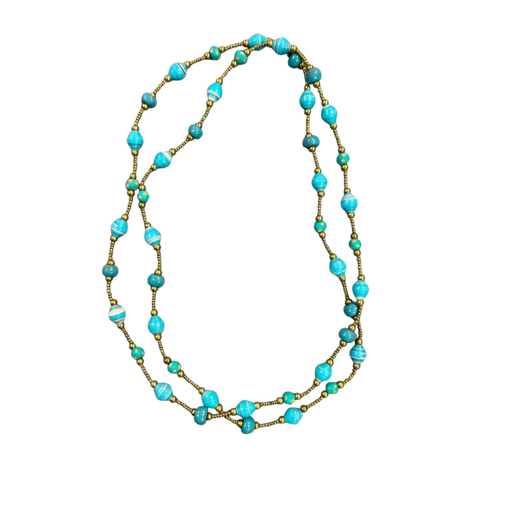 Haitian Signature Necklace - Turquoise Jewelry La Vie Bien Haitian Signature Necklace - Turquoise