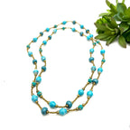 Haitian Signature Necklace - Turquoise Jewelry La Vie Bien Haitian Signature Necklace - Turquoise