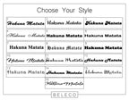 Hakuna Matata Engraved Cuff Bracelet La Vie Bien Hakuna Matata Engraved Cuff Bracelet
