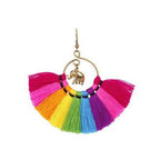 Half Moon Charmed Earrings - Thailand Jewelry La Vie Bien Half Moon Charmed Earrings - Thailand