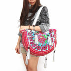 Half - Moon Ibiza Vintage Leather Boho Moon Shoulder Bag - Thailand Bags La Vie Bien Half - Moon Ibiza Vintage Leather Boho Moon Shoulder Bag - Thailand