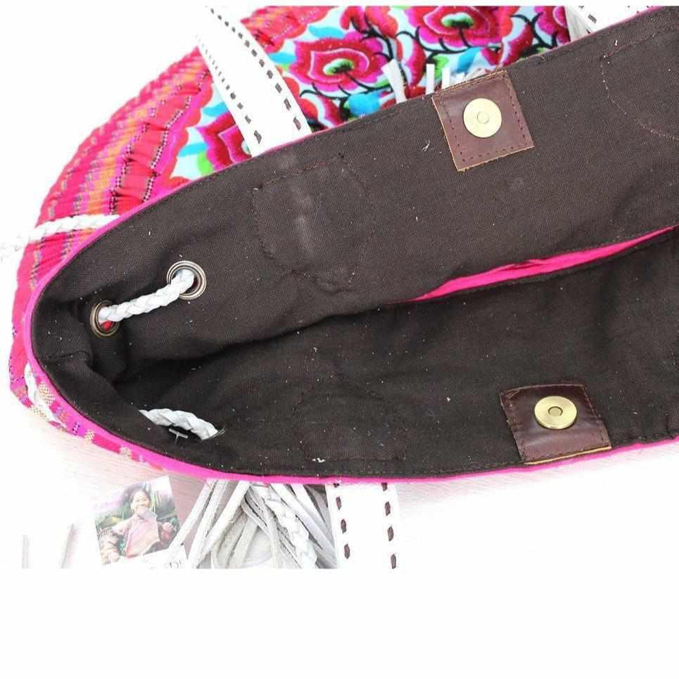 Half - Moon Ibiza Vintage Leather Boho Moon Shoulder Bag - Thailand Bags La Vie Bien Half - Moon Ibiza Vintage Leather Boho Moon Shoulder Bag - Thailand