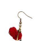 Half Moon PomPom Earrings - Thailand Jewelry La Vie Bien Half Moon PomPom Earrings - Thailand