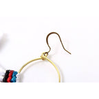 Half Moon Tassel Earrings with Wax String - Thailand Jewelry La Vie Bien Half Moon Tassel Earrings with Wax String - Thailand
