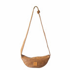 Half Moon Vegan Leather Crossbody Bag Crossbody Bags La Vie Bien Half Moon Vegan Leather Crossbody Bag