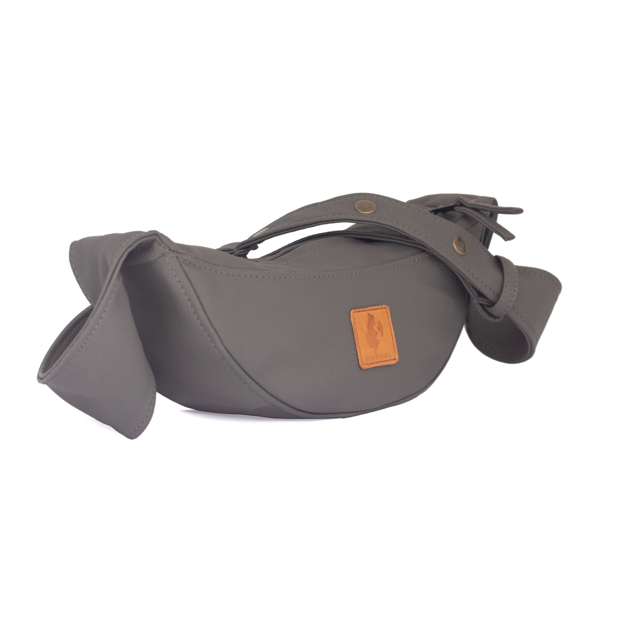Half Moon Vegan Leather Crossbody Bag Crossbody Bags La Vie Bien Half Moon Vegan Leather Crossbody Bag
