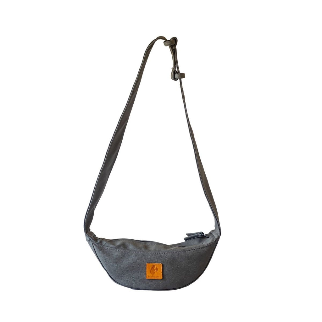 Half Moon Vegan Leather Crossbody Bag Crossbody Bags La Vie Bien Half Moon Vegan Leather Crossbody Bag