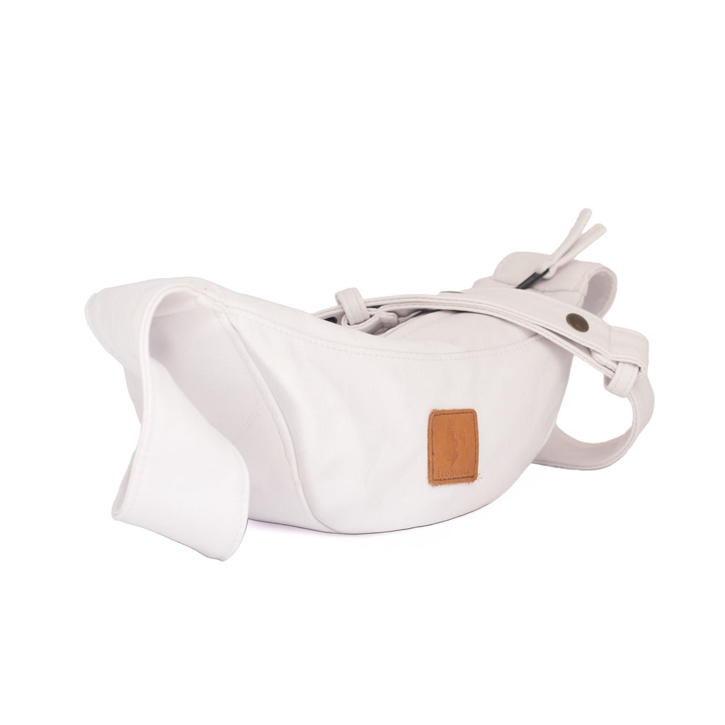 Half Moon Vegan Leather Crossbody Bag Crossbody Bags La Vie Bien Half Moon Vegan Leather Crossbody Bag