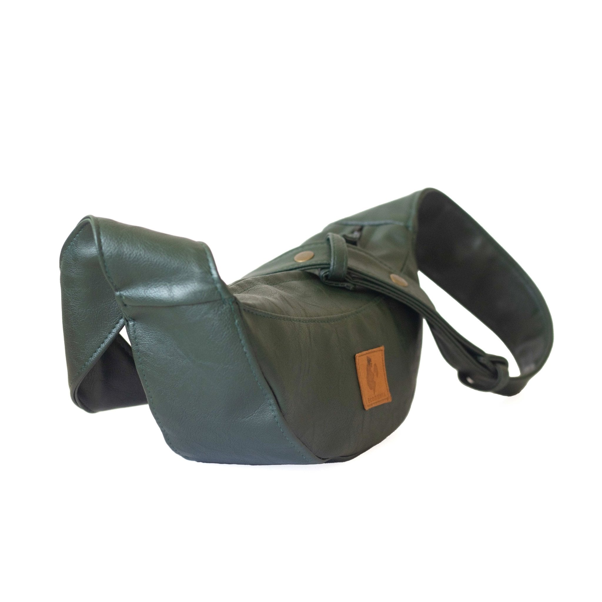 Half Moon Vegan Leather Crossbody Bag Crossbody Bags La Vie Bien Half Moon Vegan Leather Crossbody Bag