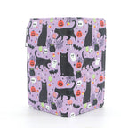 Halloween Black Cat Collage Wallet in Vinyl wallet La Vie Bien Halloween Black Cat Collage Wallet in Vinyl