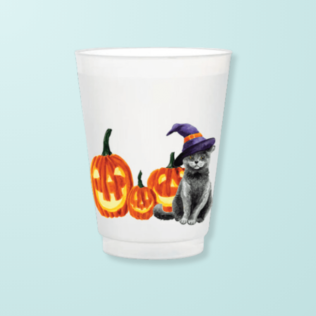 Halloween Cat Frosted Cups Frosted Cups La Vie Bien Halloween Cat Frosted Cups