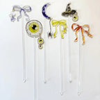 Halloween Drink Stir Sticks – Acrylic Cocktail Stirrers with Charms (6 Pack) La Vie Bien Halloween Drink Stir Sticks – Acrylic Cocktail Stirrers with Charms (6 Pack)