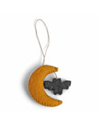 Halloween Hanging Decoration - Moons with Bats (Set of 3) by The German Christmas Shop USA