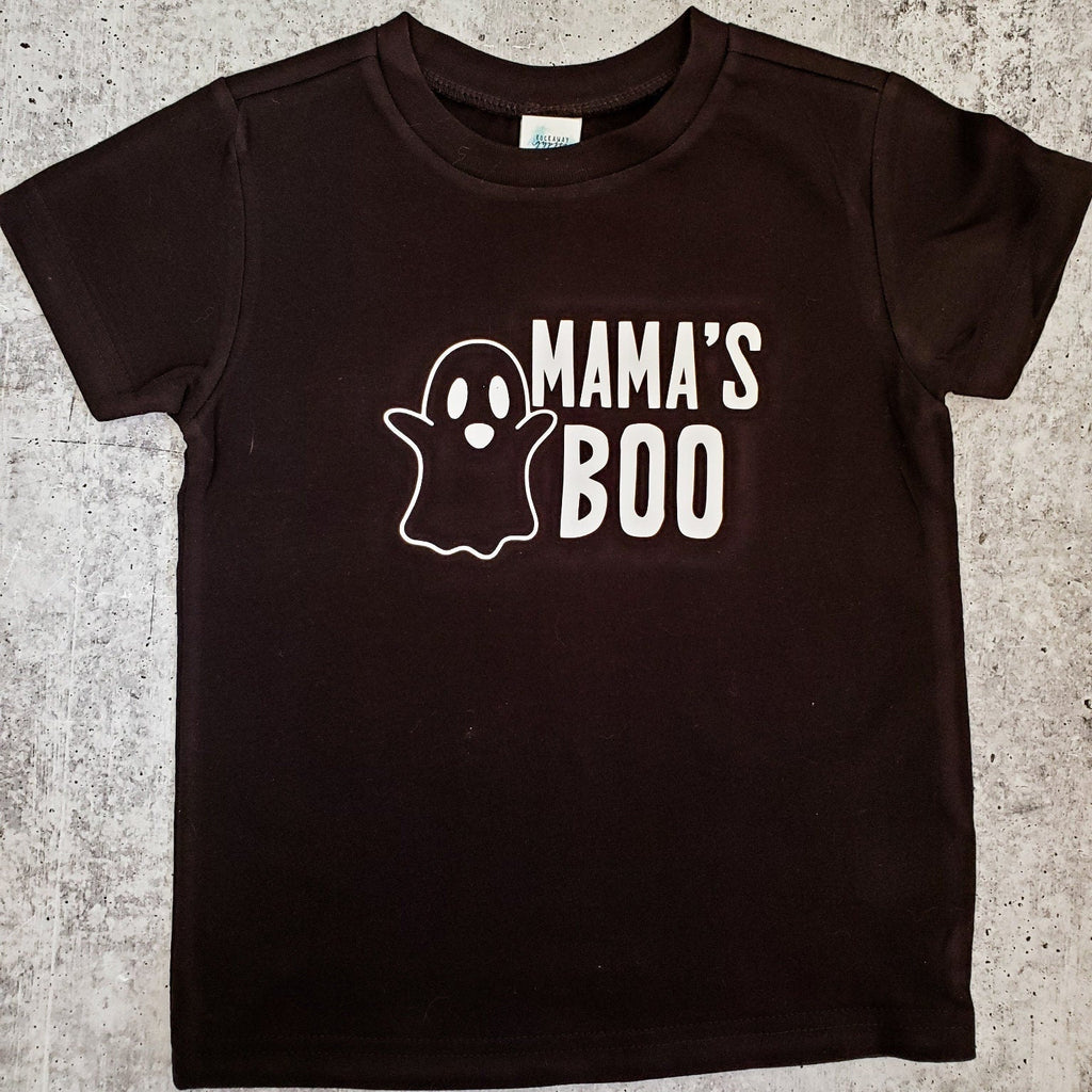 Halloween Mama's Boo and Daddy's Ghoul Baby and Toddler Tee Baby and Kids La Vie Bien Halloween Mama's Boo and Daddy's Ghoul Baby and Toddler Tee