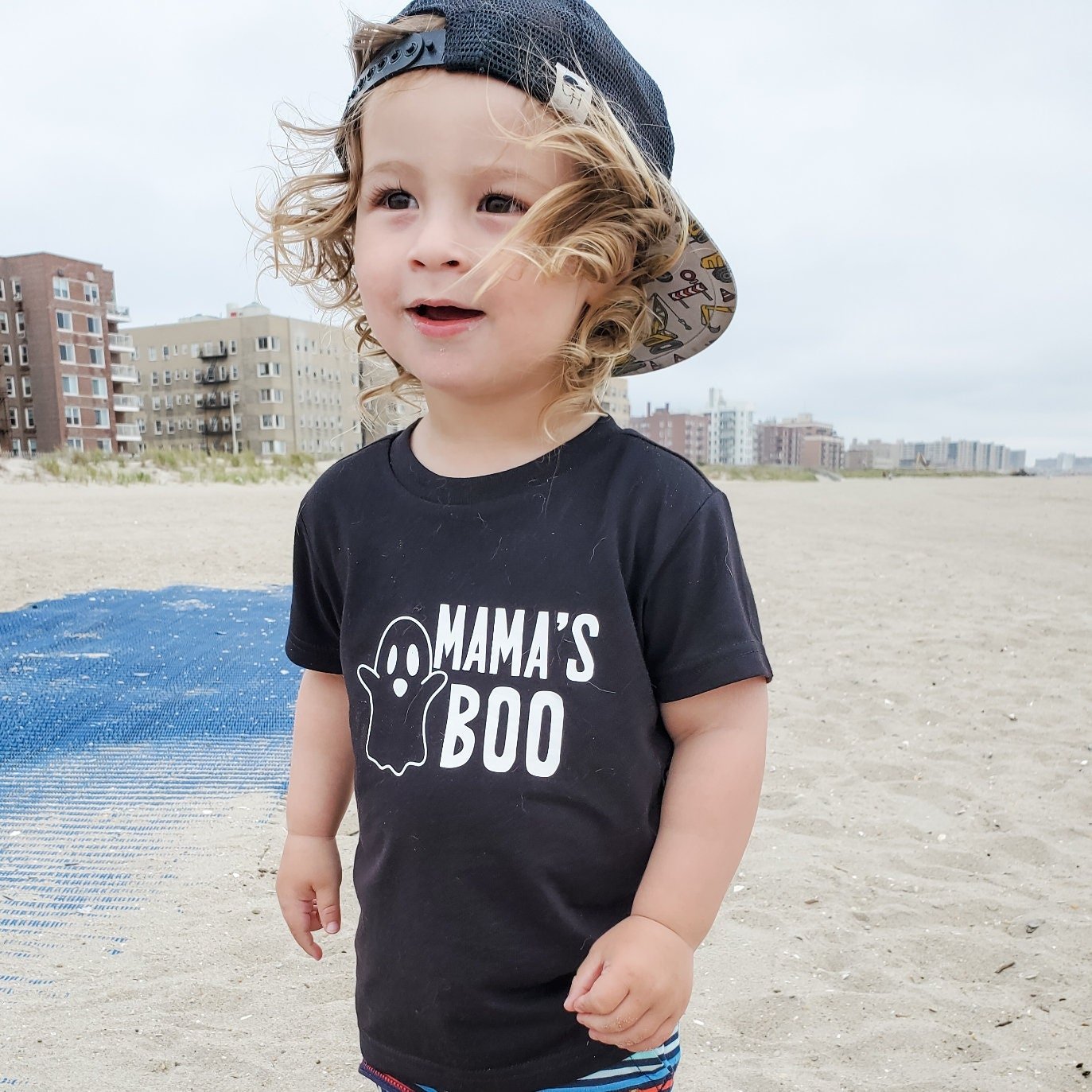 Halloween Mama's Boo and Daddy's Ghoul Baby and Toddler Tee Baby and Kids La Vie Bien Halloween Mama's Boo and Daddy's Ghoul Baby and Toddler Tee