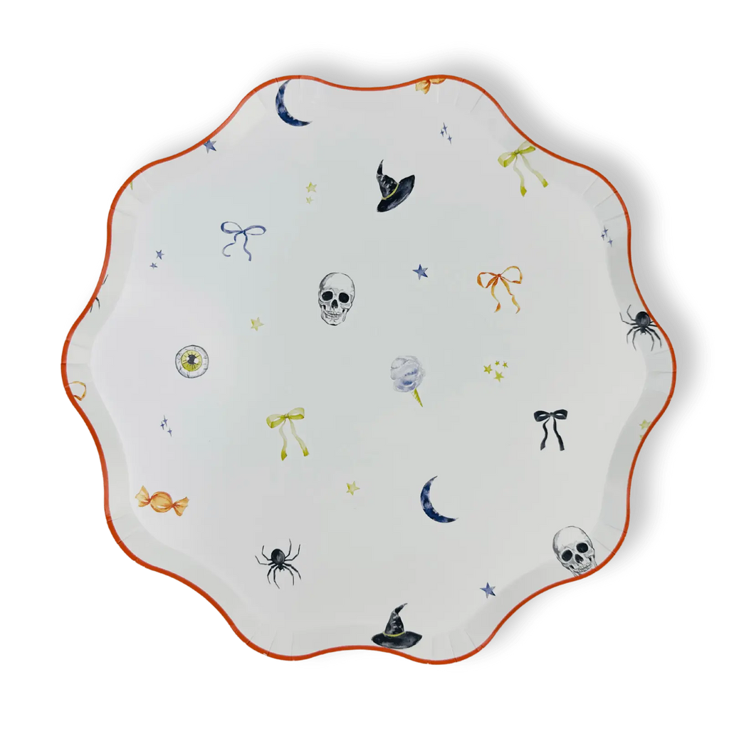 Halloween Patterned Paper Party Plate (12 Per Pack)