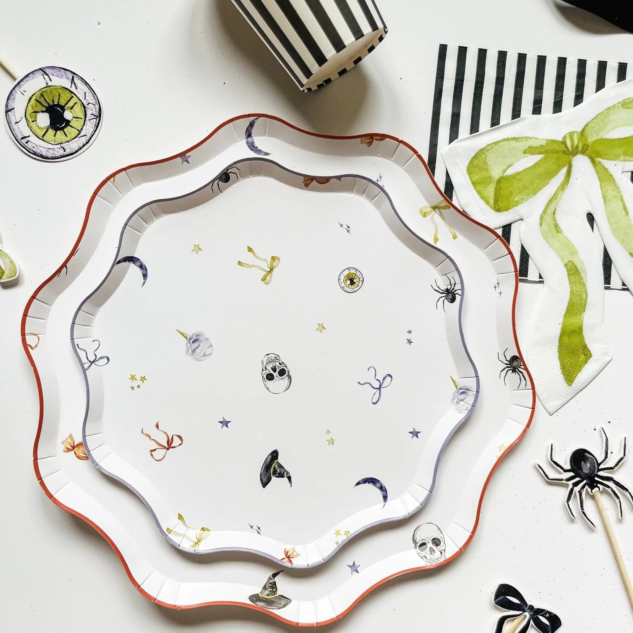 Halloween Patterned Paper Party Plate (12 Per Pack)