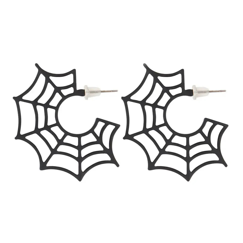 Halloween Spiderweb Earrings La Vie Bien Halloween Spiderweb Earrings