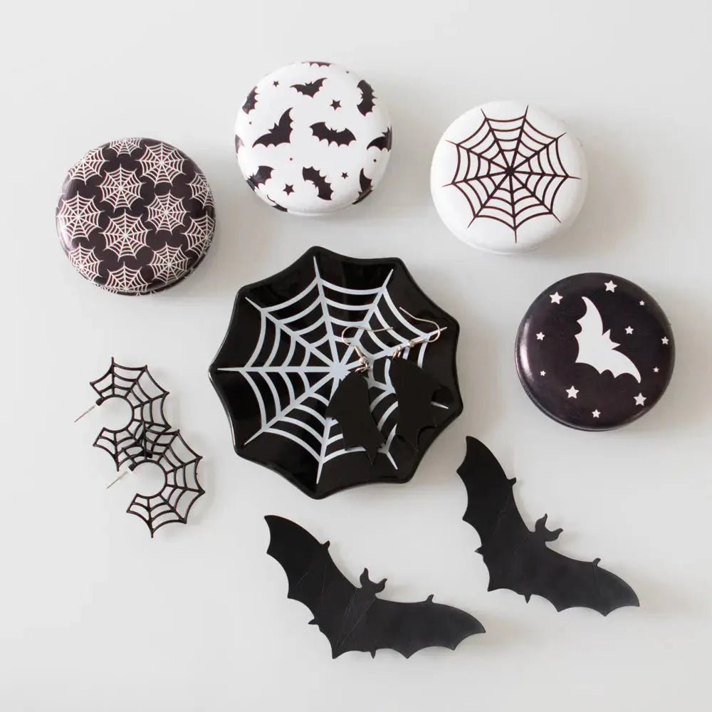 Halloween Spiderweb Earrings La Vie Bien Halloween Spiderweb Earrings