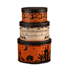 Halloween Vintage Tins Set/3 by Bethany Lowe Designs Seasonal & Holiday Decorations La Vie Bien Halloween Vintage Tins Set/3 by Bethany Lowe Designs