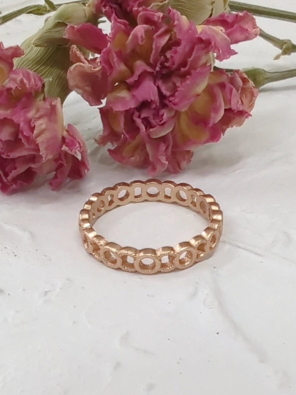 Halo Chain Band Ring by Ash & Rose